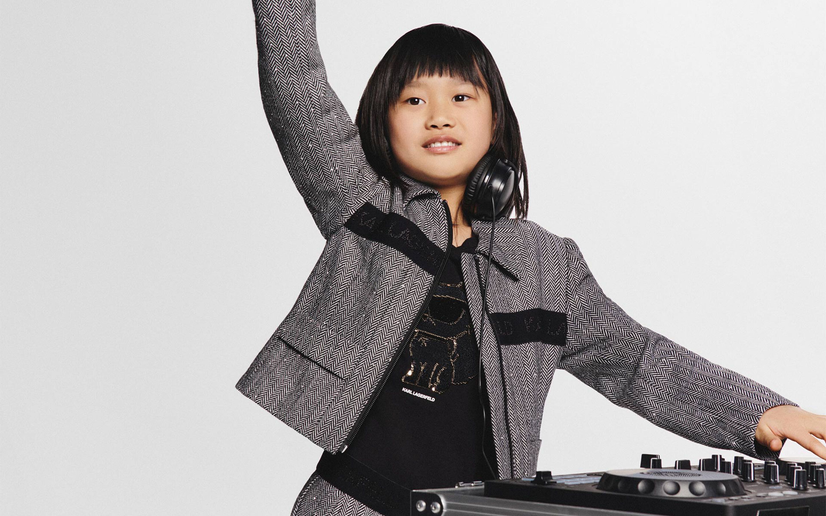 Girls' clothing and accessories from the   KARL LAGERFELD KIDS brand on Kids around