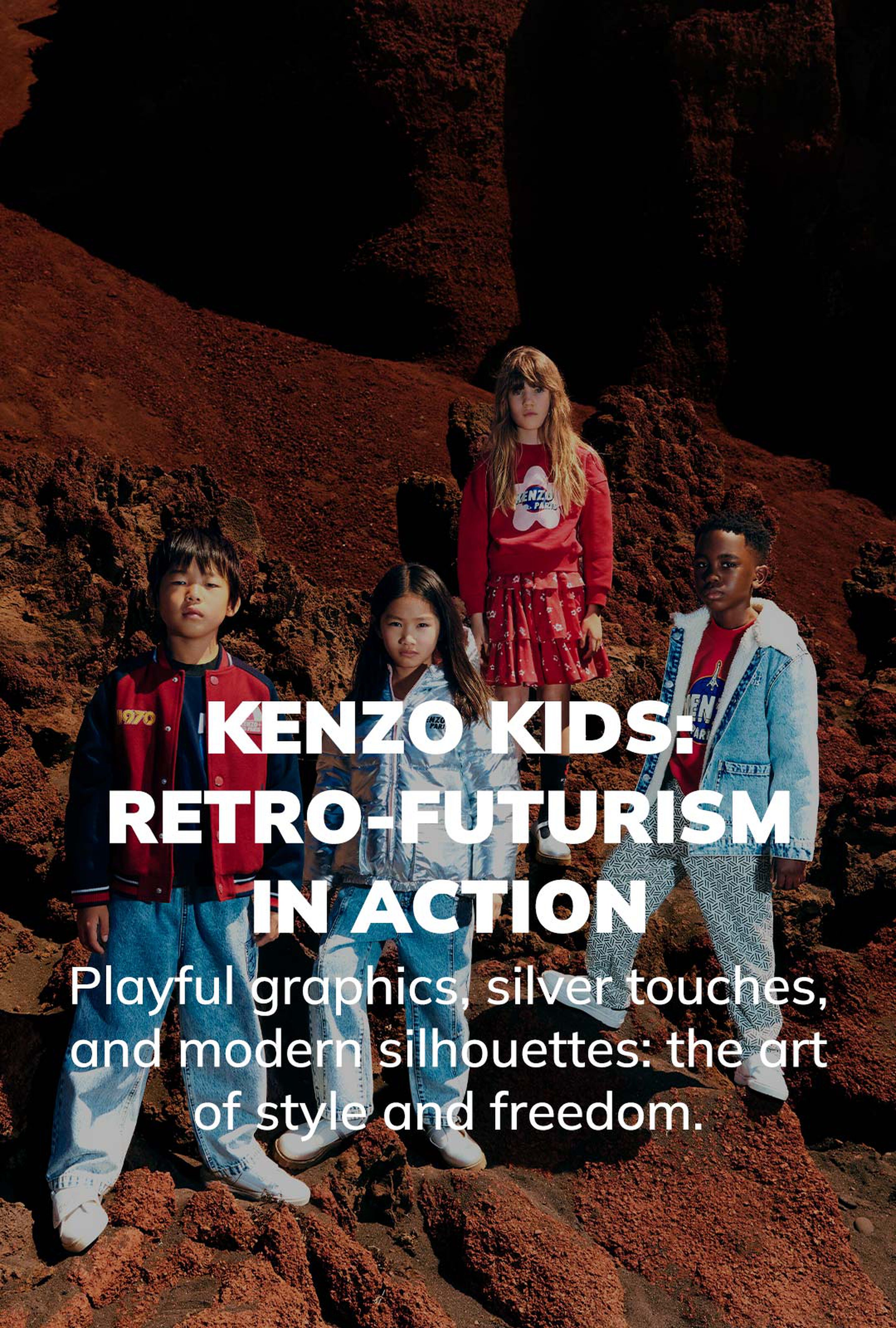 Children’s clothing and accessories from the KENZO KIDS brand on Kids around