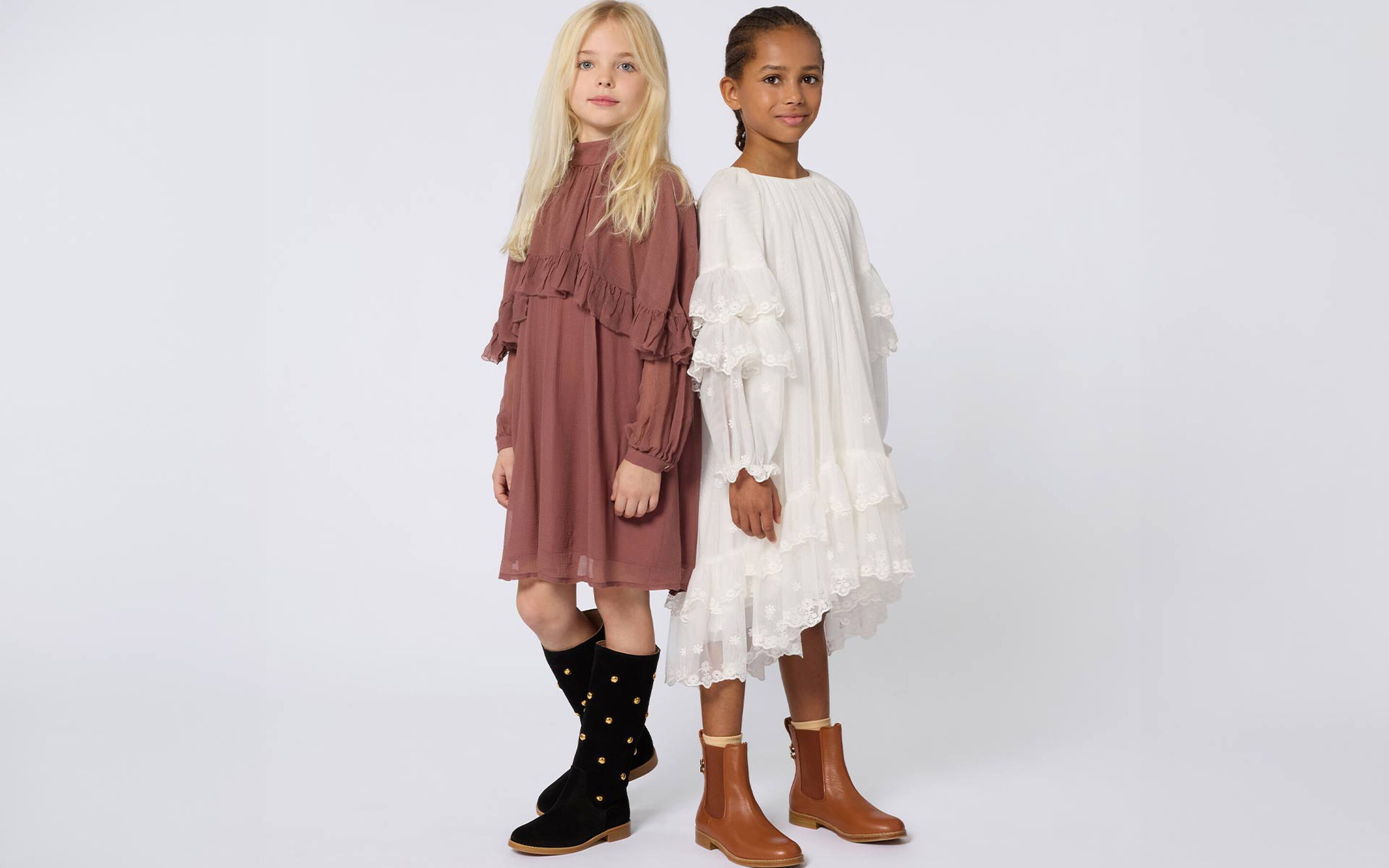 Girls' clothing and accessories from the luxury brand Chlo&eacute; on Kids around