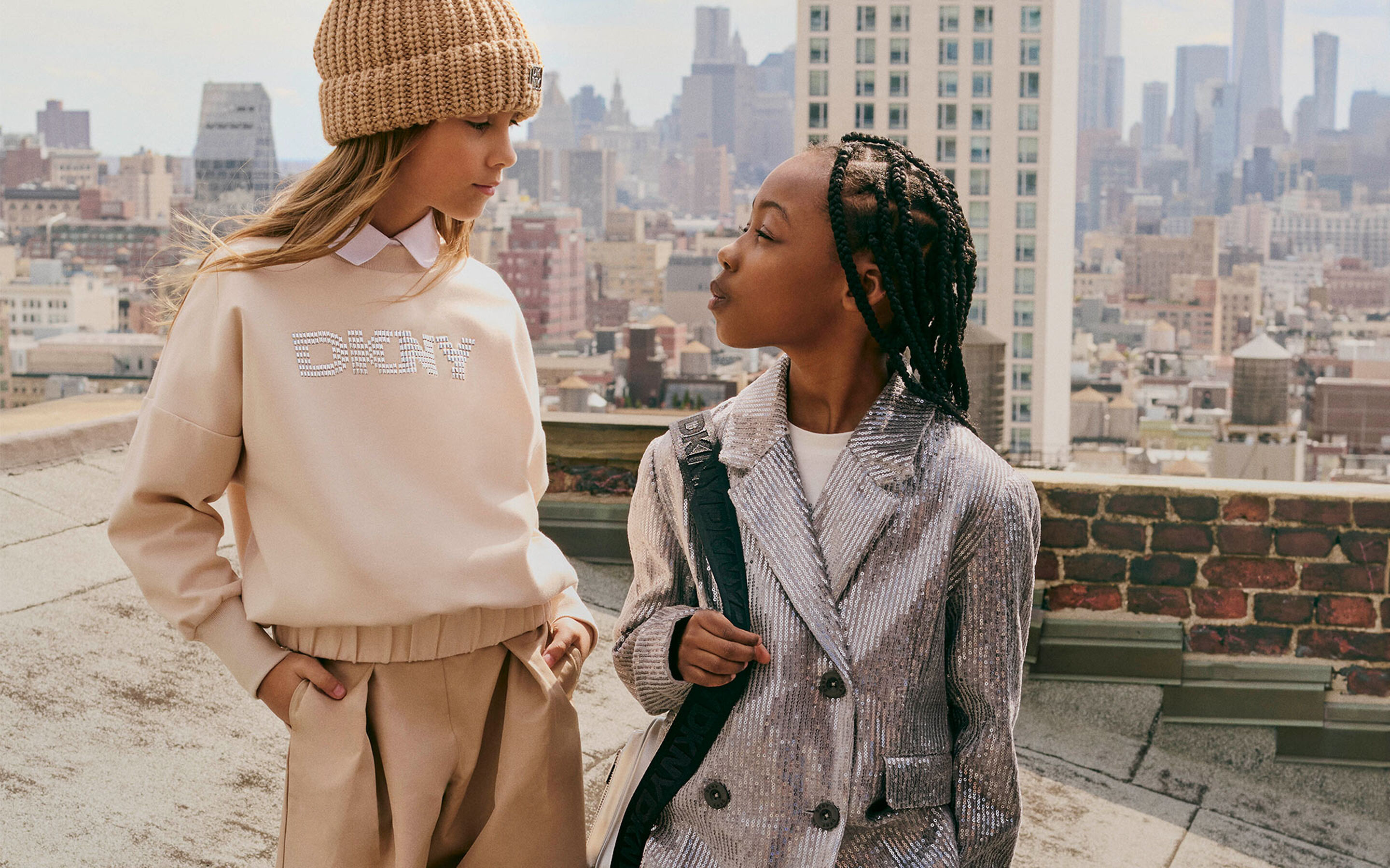 clothes for girl and boy, Hugo boss and karl lagerfeld, on kids around