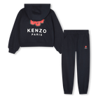 Fleece cardigan and trouser set KENZO KIDS 
                    GIRL