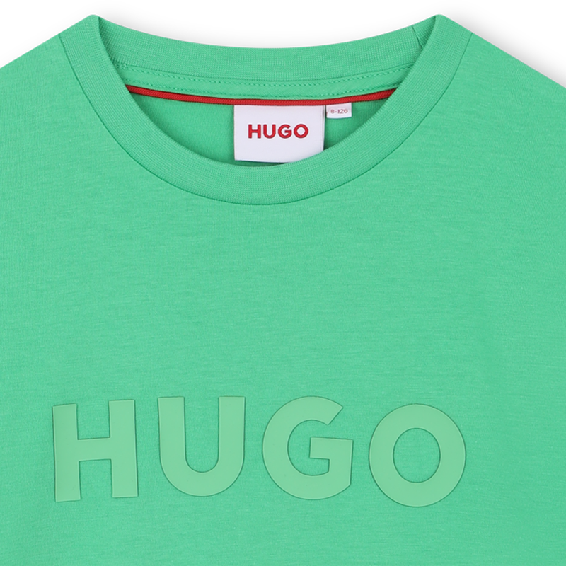 Short-sleeved cotton T-shirt HUGO 
                        BOY