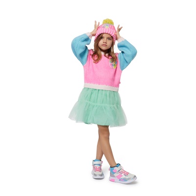 Bi-material dress BILLIEBLUSH GIRL