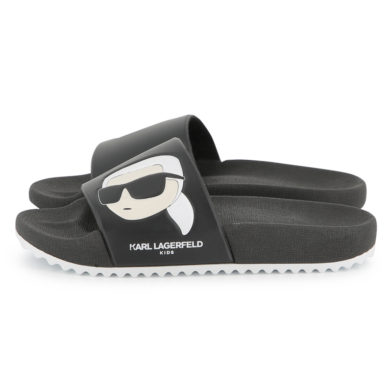 Sliders with design KARL LAGERFELD KIDS 
                        BOY