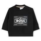 Round-neck fleece sweatshirt BOSS 
                    BOY