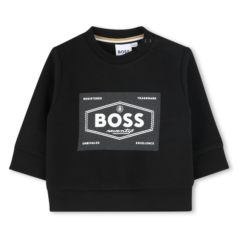 Round-neck fleece sweatshirt BOSS 
                        BOY