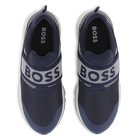 Cowhide leather trainers BOSS 
                    BOY