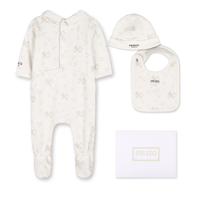 PAJAMA, HAT AND BIB SET KENZO KIDS UNISEX
