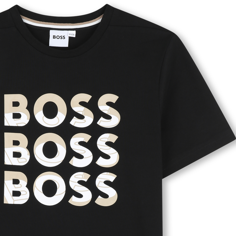 Short-sleeved cotton T-shirt BOSS 
                        BOY
