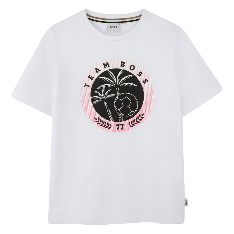 Short-sleeved cotton T-shirt BOSS 
                        BOY