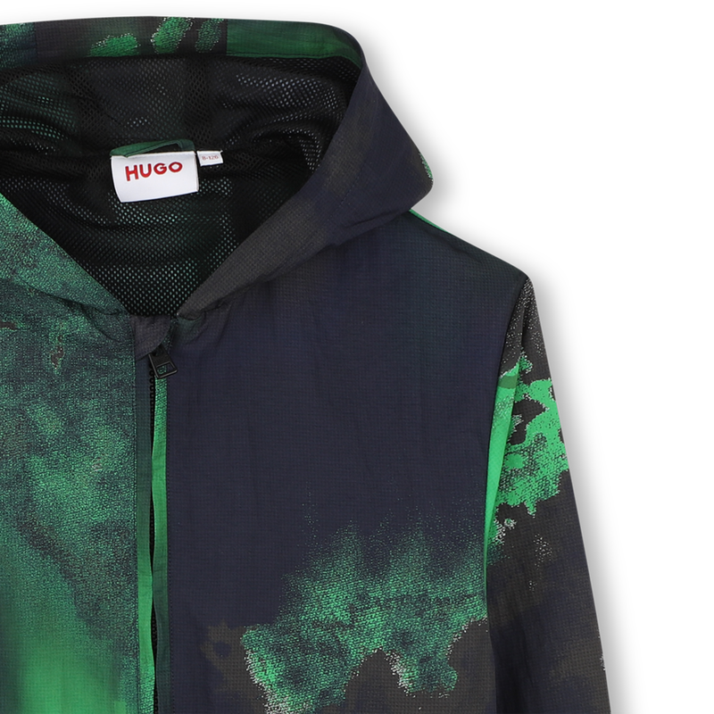 Printed hooded windbreaker HUGO 
                        BOY
