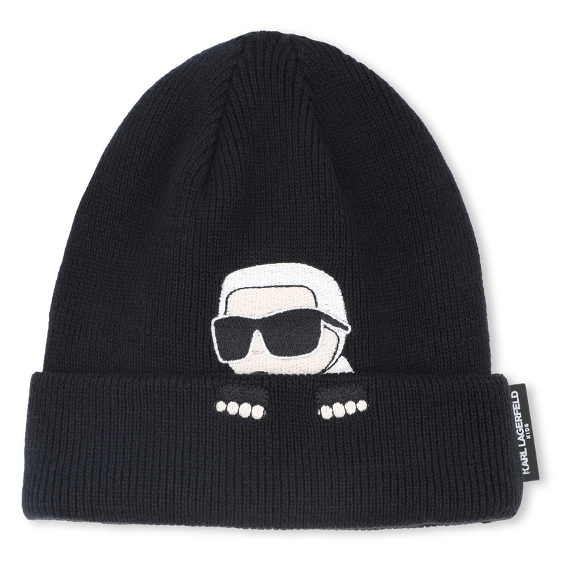 Knitted beanie KARL LAGERFELD KIDS 
                        BOY