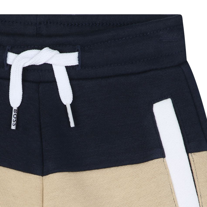Two-tone fleece shorts BOSS 
                        BOY
