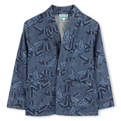 Printed denim jacket KENZO KIDS UNISEX