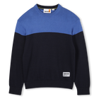 Knitted sweater, NAVY, hi-res