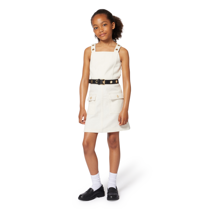 Cotton pinafore dress MICHAEL KORS 
                        GIRL