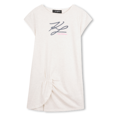 SHORT SLEEVE DRESS KARL LAGERFELD KIDS GIRL