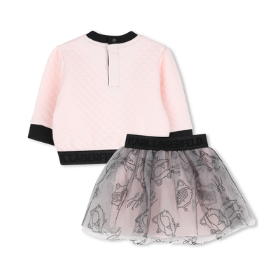Sweatshirt and skirt set KARL LAGERFELD KIDS GIRL