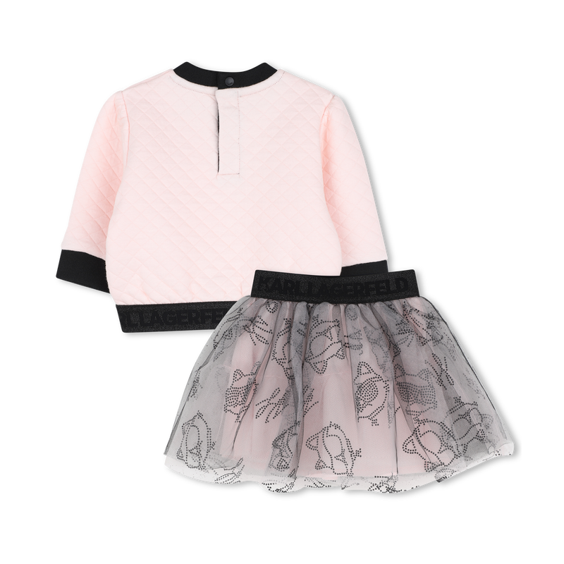 Sweatshirt and skirt set KARL LAGERFELD KIDS 
                        GIRL