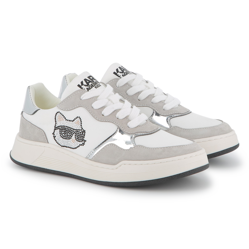 Lace-up low-top sneakers KARL LAGERFELD KIDS 
                        GIRL