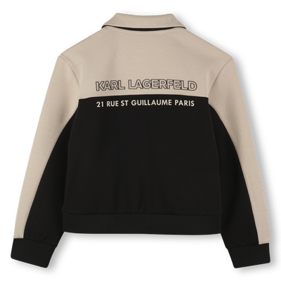 Two-tone cardigan KARL LAGERFELD KIDS BOY