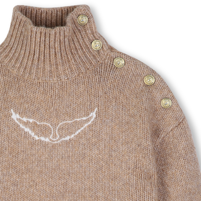 Knitted sweater with high collar ZADIG & VOLTAIRE 
                        GIRL