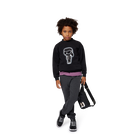 Fanny pack in rubber-effect coated textile KARL LAGERFELD KIDS 
                    BOY