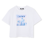 Short-sleeved t-shirt, WHITE  BLUE, hi-res