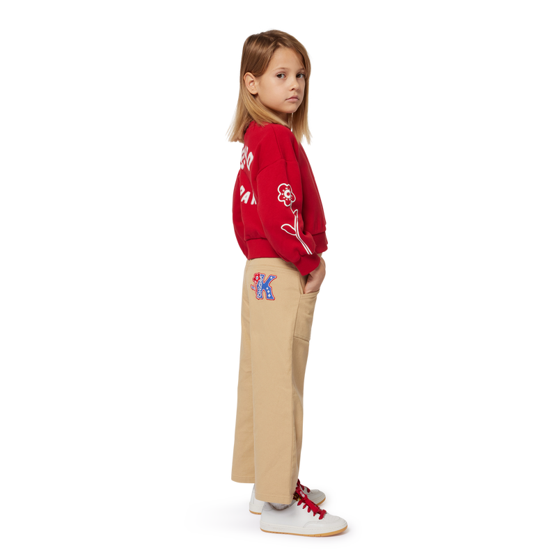 Cotton Fleece Sweatshirt KENZO KIDS 
                        GIRL