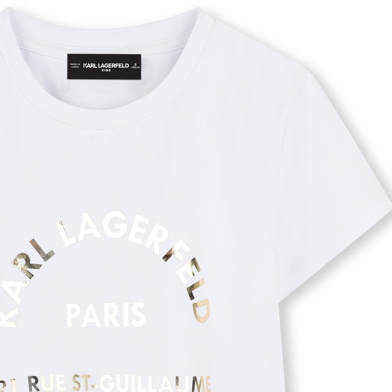 Short-sleeved T-shirt KARL LAGERFELD KIDS 
                        GIRL