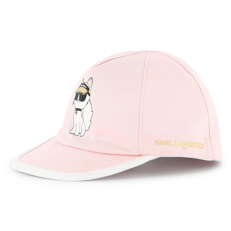 Reversible cotton cap KARL LAGERFELD KIDS 
                        GIRL