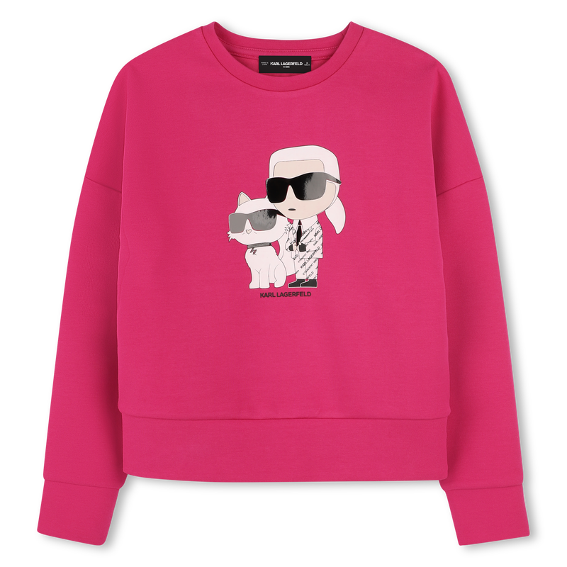 Sweatshirt with print KARL LAGERFELD KIDS 
                        GIRL
