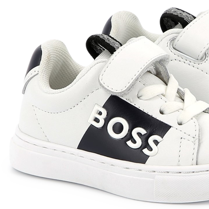 Lace-up leather trainers BOSS 
                        BOY
