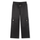 Satin multi-pocket trousers MICHAEL KORS 
                    GIRL