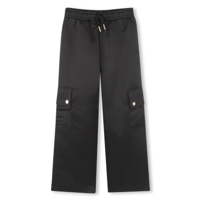 Satin multi-pocket trousers MICHAEL KORS GIRL