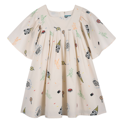 POPLIN DRESS KENZO KIDS GIRL
