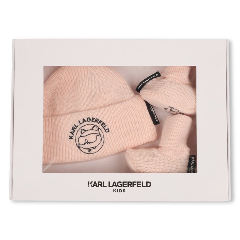 Hat and slipper set KARL LAGERFELD KIDS 
                        GIRL
