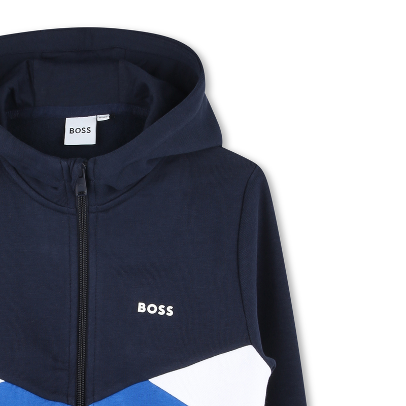 Hooded zip-up cardigan BOSS 
                        BOY