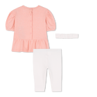 Dress + leggings + headband set KENZO KIDS 
                    GIRL