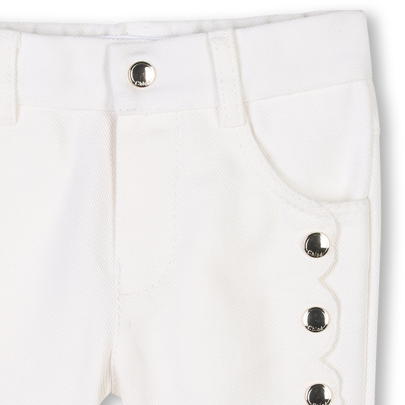 Cotton twill trousers CHLOE 
                        GIRL