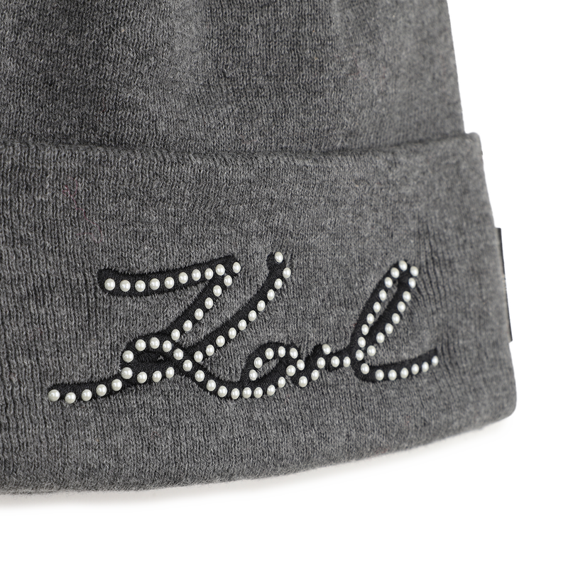 Knitted beanie KARL LAGERFELD KIDS 
                        GIRL