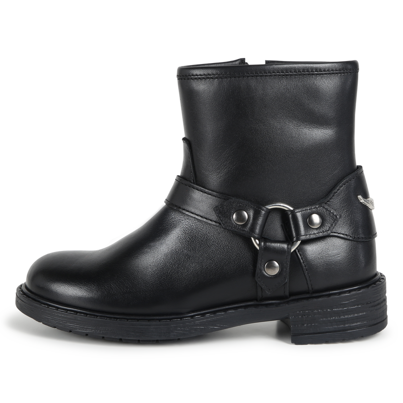 Zip-up leather ankle boots ZADIG & VOLTAIRE 
                        GIRL