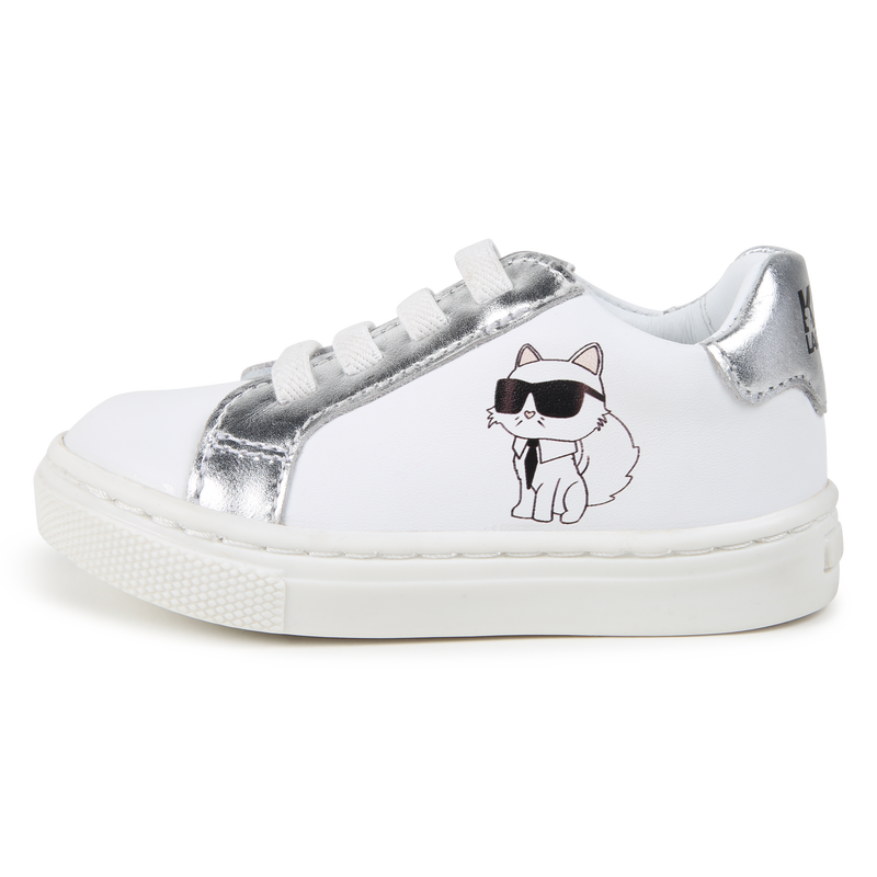 Low-top leather trainers KARL LAGERFELD KIDS 
                        UNISEX