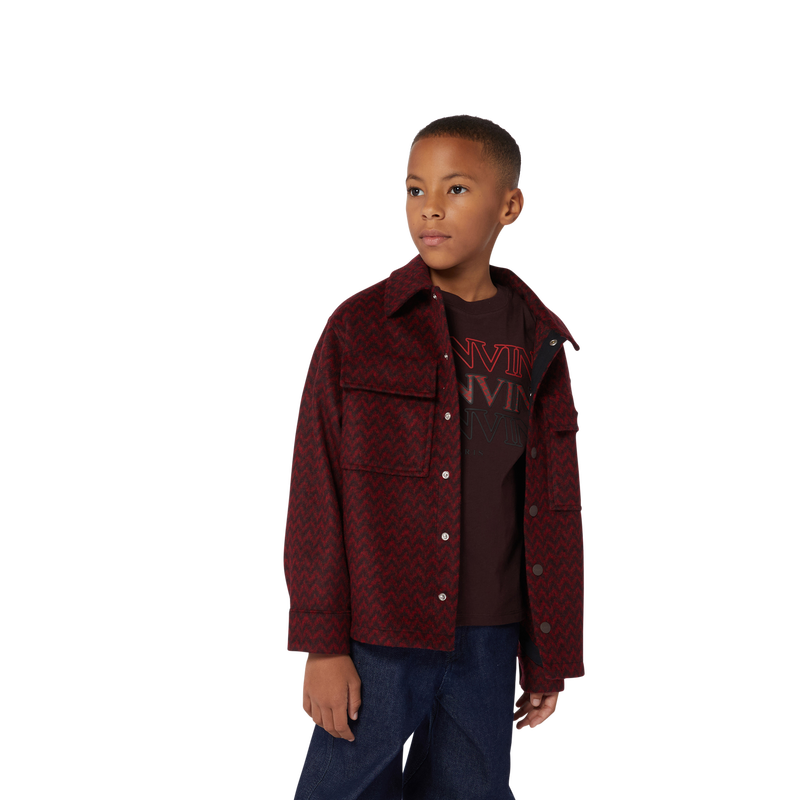 Printed Fleece Shirt Jacket LANVIN 
                        BOY