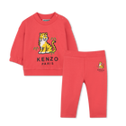 Sweatshirt and trousers set, RED, hi-res