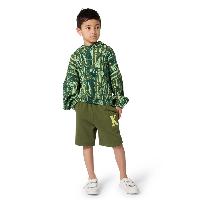 FLEECE BERMUDA SHORTS KENZO KIDS 
                        BOY
