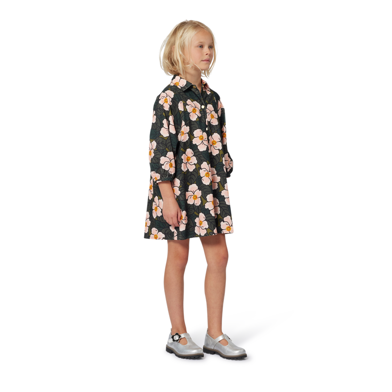 Long puff sleeve dress KENZO KIDS 
                        GIRL