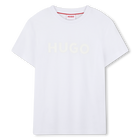 Short-sleeved cotton T-shirt, WHITE, hi-res