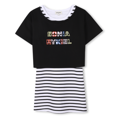 Two-in-one cotton dress SONIA RYKIEL GIRL