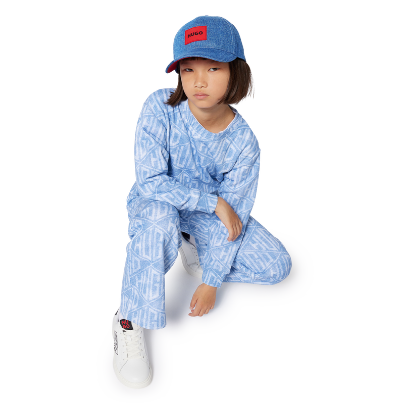 Cotton denim baseball cap HUGO 
                        BOY